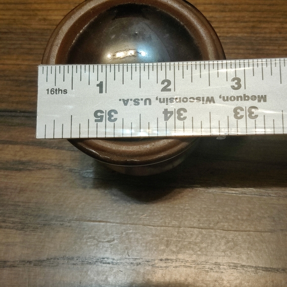 Brown/Burgundy Ceramic Creamer and Sugar Set - Picture 7 of 8